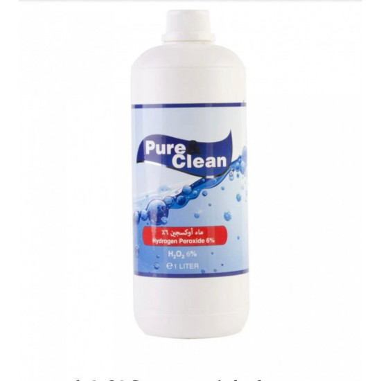 ماء اوكسجين 6% 1 لتر - Pure and Clean