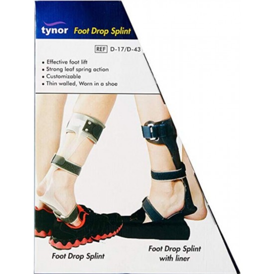 tynor plastic foot drop splint - d17